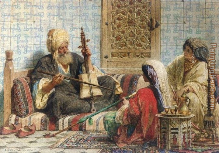 Music in the Harem painting - Unknown Artist Music in the Harem art painting